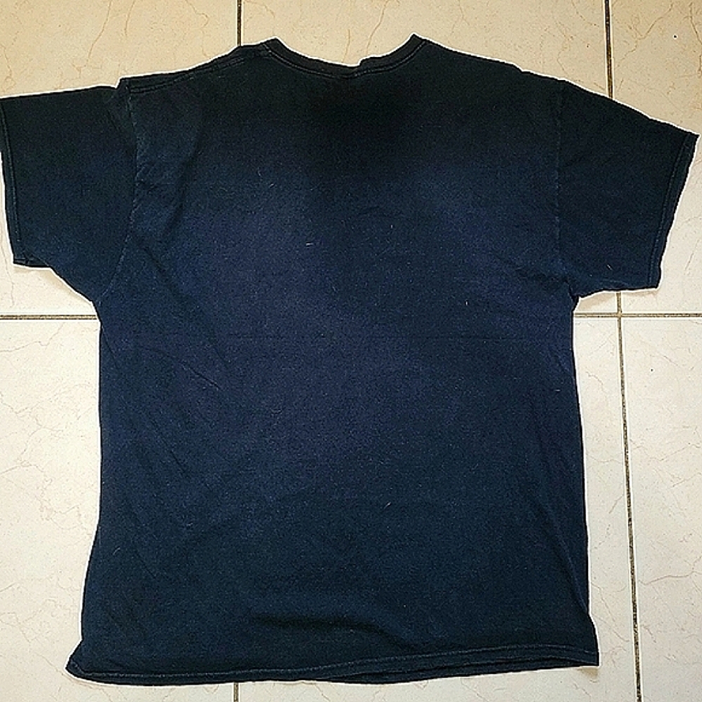 Spirit Black Short Sleeve Tee with Graphic Design - Picture 3 of 5
